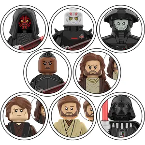 KT1059 Space Obi-Wan Anakin Darth Maul Imperial Inquisitor Darth Vader with lightsaber Mini Wars Building Blocks Kids Gift Toys