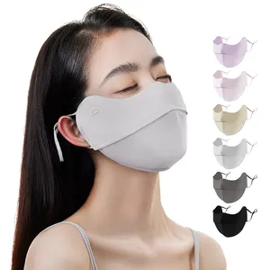 2024 nueva media máscara respirador cara máscara de verano Respir UPF50 + máscara facial a prueba de rayos UV máscaras de protección facial para la cara
