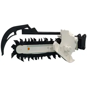 Suitable for Loaders and Excavators Hydrive Trencher with chain for trenching in soft ground mixed grounds permafrost