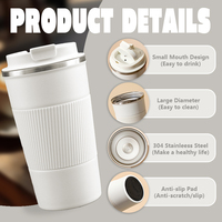 Prix bon marché sans BPA tasses à café thermiques isolées écologiques avec manchon en silicone