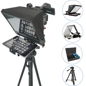 TS310 7-13 inç Tystvideo taşınabilir röportaj konuşma Tablet Teleprompter canlı spor 1 takım kamera 2-20 Feet uçuş durumda