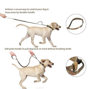 Juego de collares y correas para perros grandes tácticos para exteriores con logotipo personalizado ajustable de alta resistencia para perros - Product Image 5