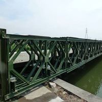 Pont en acier préfabriqué industriel à structure robuste pour la construction de ponts de traversée de rivière