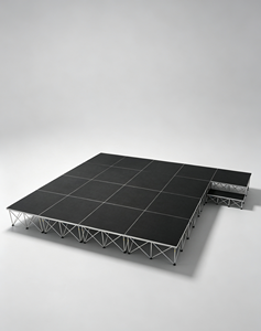 Plateforme de scène pliable en aluminium, scène portable pour événements et mariages, montage au sol, légère, pour extérieur - Product Image 1