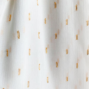 Tessuto in Chiffon Crepe 100% Poliestere Traspirante con Filo Dorato e Ritagli <span class=keywords><strong>per</strong></span> Abbigliamento - Product Image 2