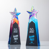 Trofeo Conmemorativo de Cristal Personalizado de Alta Calidad, Premio Empresarial con Impresión a Todo Color, Trofeo de Cristal Personalizado con Impresión a Todo Color