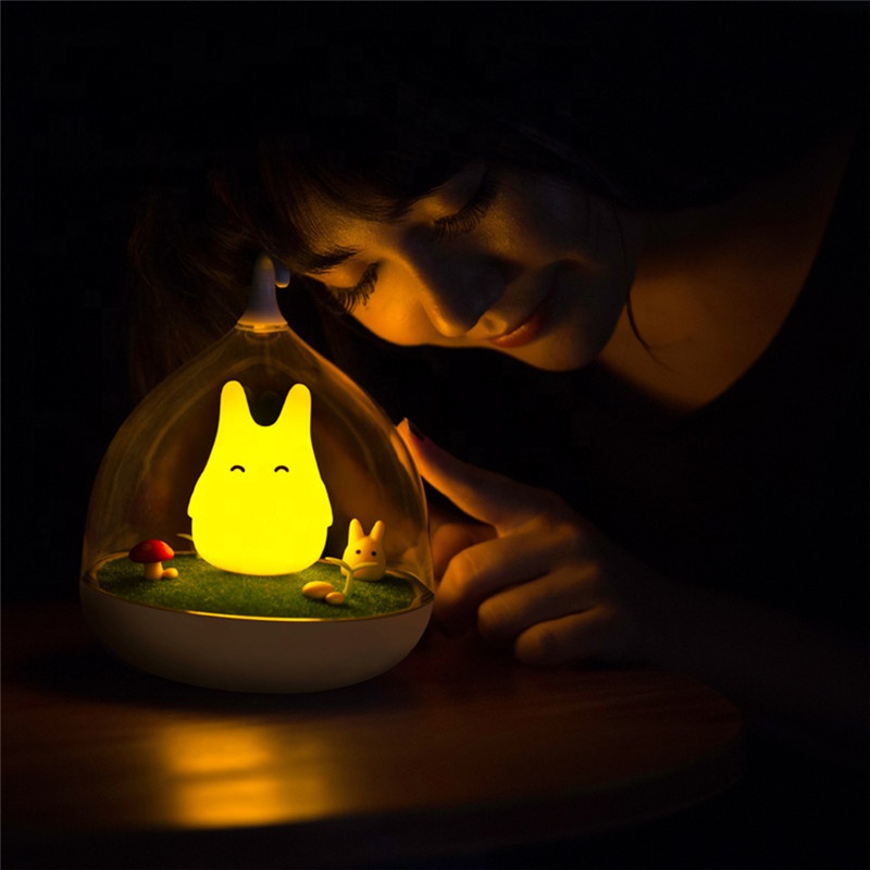 かわいいトトロLEDナイトライトUSBタッチセンサーライトベビー