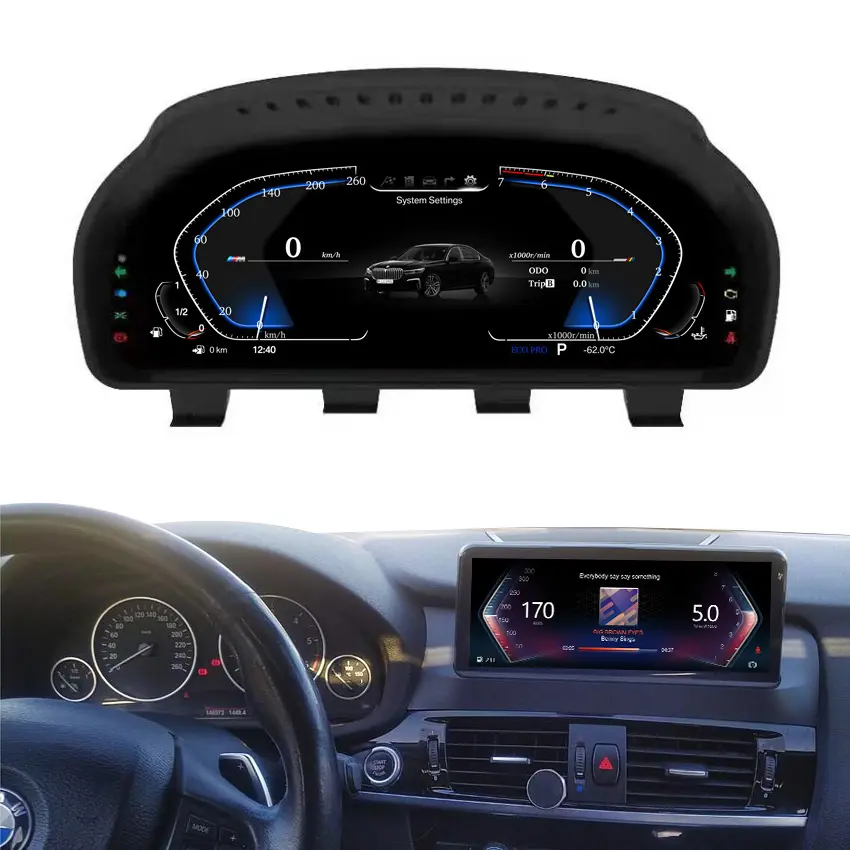 Fabrika fiyat Android 13 için BMW X3 F25 X4 F26 otomobil radyosu GPS navigasyon dijital küme dokunmatik ekran Carplay ile