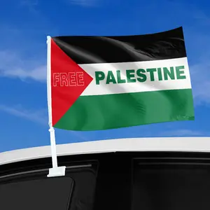 2024 baru pabrik pasokan langsung laris kampanye dalam ruangan luar ruangan kustom ukuran kecil atau besar bendera nasional bendera Palestina