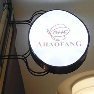 Vente en gros de panneaux lumineux publicitaires LED en acrylique de forme ronde, personnalisés, bon marché et de haute qualité - Product Image 6