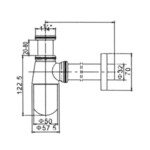<span class=keywords><strong>Siphon</strong></span> de lavabo moderne avec bonde à clapet chromé de haute qualité – Prix usine - Product Image 5