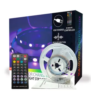 5050 Music Sync RGB Farbwechsel nde LED-Leuchten mit Remote Phone APP-Steuerung RGB Running Effect Light Strips Für XSX und PS5