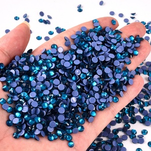 Strass thermocollants en cristal OLeeya, pierres taillées à la machine, bleu, haute qualité, prix abordable, strass décoratifs pour vêtements, en vrac - Product Image 3