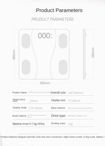 Chế Độ Thông Minh màu xanh răng kỹ thuật số cơ thể quy mô mỡ siêu chính xác quy mô trọng lượng Nhà Quản lý giảm béo cơ thể điện tử - Product Image 5