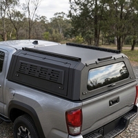 Capot rigide en aluminium pour pick-up avec quatre fenêtres en verre, fabricant OEM ODM personnalisé pour Toyota Tacoma Tundra