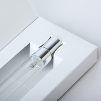 Tube de parfum en verre 5ml 10ml, flacon d'emballage, mini échantillon de parfum, vaporisateur, boîte cadeau, impression sérigraphique, revêtement UV, 2 pièces