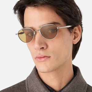 Gafas de Sol Redondas de Metal con Logotipo Personalizado 2025, Gafas de Sol Punk de Aleación para Hombre, Lentes Degradadas UV400 para Mujer - Product Image 2