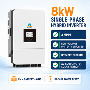 Kit de Actualización de Energía <span class=keywords><strong>Solar</strong></span> Híbrida Inteligente, Sistema de Conexión a la Red con Batería de 48v, Sistema de Energía <span class=keywords><strong>Solar</strong></span> de 3Kw-18kw para el Hogar - Product Image 2