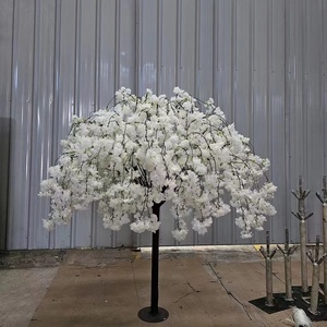 Árbol de Flores de Cerezo Artificial Sakura Blanco de 3M, 4-7 pies, Duradero, Impermeable, Ecológico, para Interiores/Exteriores, Bodas, Navidad - Product Image 3