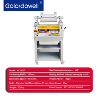 Laminateur à chauffage infrarouge WD-350T |   Largeur 350 mm, vitesse 0-5 m/min, moteur 80 kW, compatible A3/A4/A5/A6
