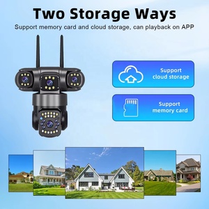 Cámara <span class=keywords><strong>IP</strong></span> V380pro 4G con Tarjeta SIM, Tres Lentes, PTZ, Seguridad para el Hogar, 6MP, Exterior, Inalámbrica, WIFI, Monitor de Red, CCTV, IA, Fabricante de Cámaras - Product Image 2