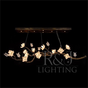 <span class=keywords><strong>Lustre</strong></span> moderne en forme de branche d'arbre <span class=keywords><strong>et</strong></span> de pétale, en <span class=keywords><strong>cuivre</strong></span>, adapté aux cuisines, aux salons <span class=keywords><strong>et</strong></span> aux chambres. - Product Image 5