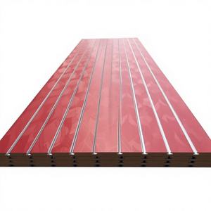 <span class=keywords><strong>Plaque</strong></span> murale à lattes en fibre de bois moderne E1 avec surface poncée, écologique, pour utilisation en mobilier - Product Image 4