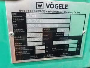 Chất lượng cao sử dụng Đức gốc Vogel siêu 1880l phổ <span class=keywords><strong>paver</strong></span>-nước-ràng buộc/nhựa đường lát nặng theo dõi - Product Image 4