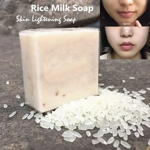 Ban đầu gạo sữa & sữa dê làm trắng xà phòng làm bằng tay cho kiểm soát dầu vẻ đẹp & chăm sóc cá nhân bán buôn moq 100pcs - Product Image 3