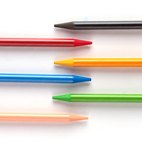 SINOART 12 pièces ensemble de crayons graphite sans bois ensemble de crayons de 12 couleurs crayon sans bois monolithe pour le dessin, la coloration et l'art