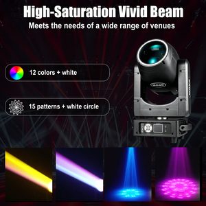 Luz Móvil LED de 150W con Efecto Beam, DMX512, Mini Cabeza Móvil con Prisma para Bodas, DJ, Discotecas, Conciertos y Fiestas - Product Image 4