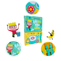 Envío Gratis, Libro Educativo de Audio Grabable Personalizado, Libro de Música de Cartón Kraft al por Mayor para Niños, Logotipo Personalizado