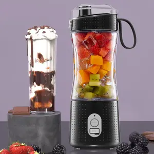 High-Speed 6-Blade Juicer With 304 Stainless Steel Directly Drinking Eco-Friendly Material Portable With Manual USB Power