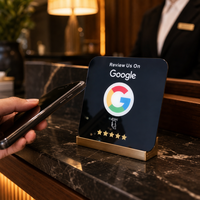 Autocollant personnalisable NFC 213 en PVC époxy avec code QR, étanche, pour carte cadeau, avis TikTok/Yelp, menu, carte de visite, hôtel, RFID