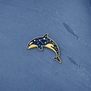 Broche de Moda con Diseño de Delfín y Ballena, Juego de Broches Divertidos, Micro Insignia, Accesorios de Ropa Combinables con Todo - Product Image 3