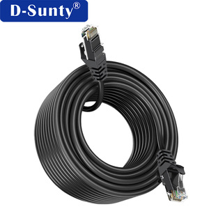 Cable Ethernet Cat 6 blindado STP/FTP, Cat6a 26awg, 5 pies, 10 pies, 30 pies, cables de red Cat6, cobre desnudo redondo, cable de comunicación 8P8C - Product Image 4