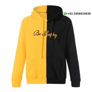 เสื้อฮู้ดซิปสีดำพิมพ์ลายตามสั่ง ผ้าฝ้าย 100% เทคนิคการซักแบบกันน้ำ - Product Image 5