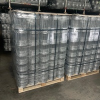 Clôture de champ à nœuds fixes galvanisée robuste, hauteur 2,0 m, maille personnalisée, protection contre les cerfs, sécurité pour forêts et ranchs, vente en gros