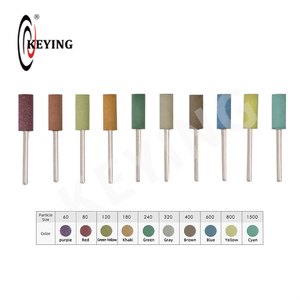Abrasifs <span class=keywords><strong>de</strong></span> clé 100 pièces 3mm arbre oxyde d'aluminium <span class=keywords><strong>cylindre</strong></span> forme conique caoutchouc tête <span class=keywords><strong>de</strong></span> meulage outils abrasifs <span class=keywords><strong>pour</strong></span> le polissage - Product Image 3