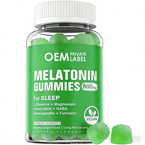 Gomitas Veganas <span class=keywords><strong>para</strong></span> Dormir de Marca Privada OEM/ODM, 10000mg de Melatonina Vegana con <span class=keywords><strong>Ashwagandha</strong></span> + Cúrcuma <span class=keywords><strong>para</strong></span> el Sueño - Product Image 1