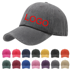 قبعة رياضية عالية الجودة بـ 6 ألواح مع تطريز شعار مخصص، قبعة بيسبول قطنية غير مهيكلة بتصميم عتيق مغسول، قبعة بيسبول مخصصة - Product Image 1