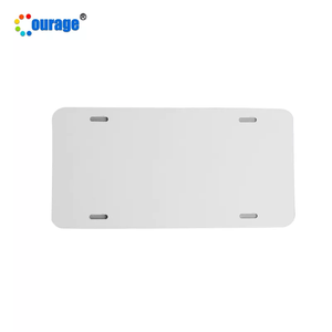 Plaque d'immatriculation vierge en aluminium simple face de 0.45mm pour voiture et <span class=keywords><strong>camion</strong></span>, personnalisation par Sublimation - Product Image 3