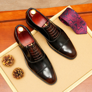 Chaussures plates décontractées et habillées DSYX pour hommes, en cuir véritable respirant, légères, à enfiler, pour affaires, mariage et extérieur - Product Image 4