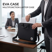 Étui rigide personnalisé en EVA pour ordinateur portable, sac de voyage multifonctionnel pour ordinateur portable, sac d'affaires avec bandoulière