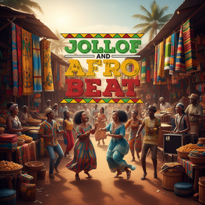 T-shirt a maniche lunghe con stampa Jollof And Afrobeat African Food - Product Image 3