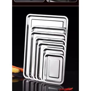 Bandeja Rectangular de Acero Inoxidable SUS304, Apta para Alimentos, Irrompible, para Uso en Cocinas Comerciales - Product Image 3