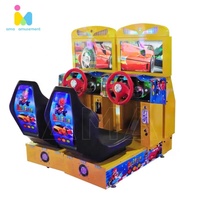 Simulateur vidéo d'arcade pour enfants Machine de jeu de course à jetons Simulateur de voiture pour enfants en métal durable