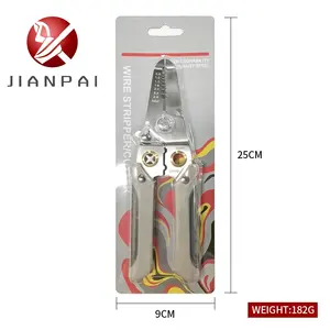 Stainless Steel Multi-functional Cable Stripping Copper Automatic Cutting Wire Stripper Hand Tools