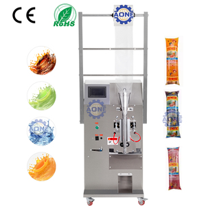 Machine de remplissage de liquides à petite échelle, machine d'emballage de sachets d'eau à trois soudures latérales, machine de remplissage et de scellage de jus en sachets plastiques - Product Image 1