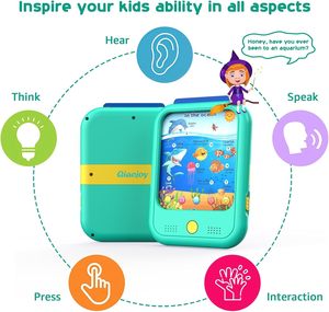Tablette d'apprentissage éducative pour enfants de 2 à 6 ans : Alphabets, Chiffres, Aliments, Heure, Musique – en PP/Tissu non-tissé - Product Image 6